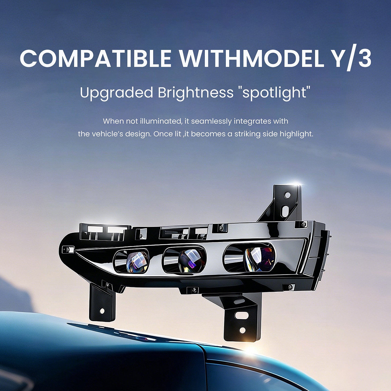 テスラ モデル3 & モデルY用 LEDマトリックス ヘッドライト