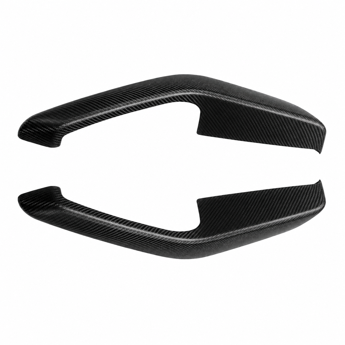 4-Piece Carbon Fiber Door Armrest Cover Set for Tesla Model Y Juniper / Model Y L