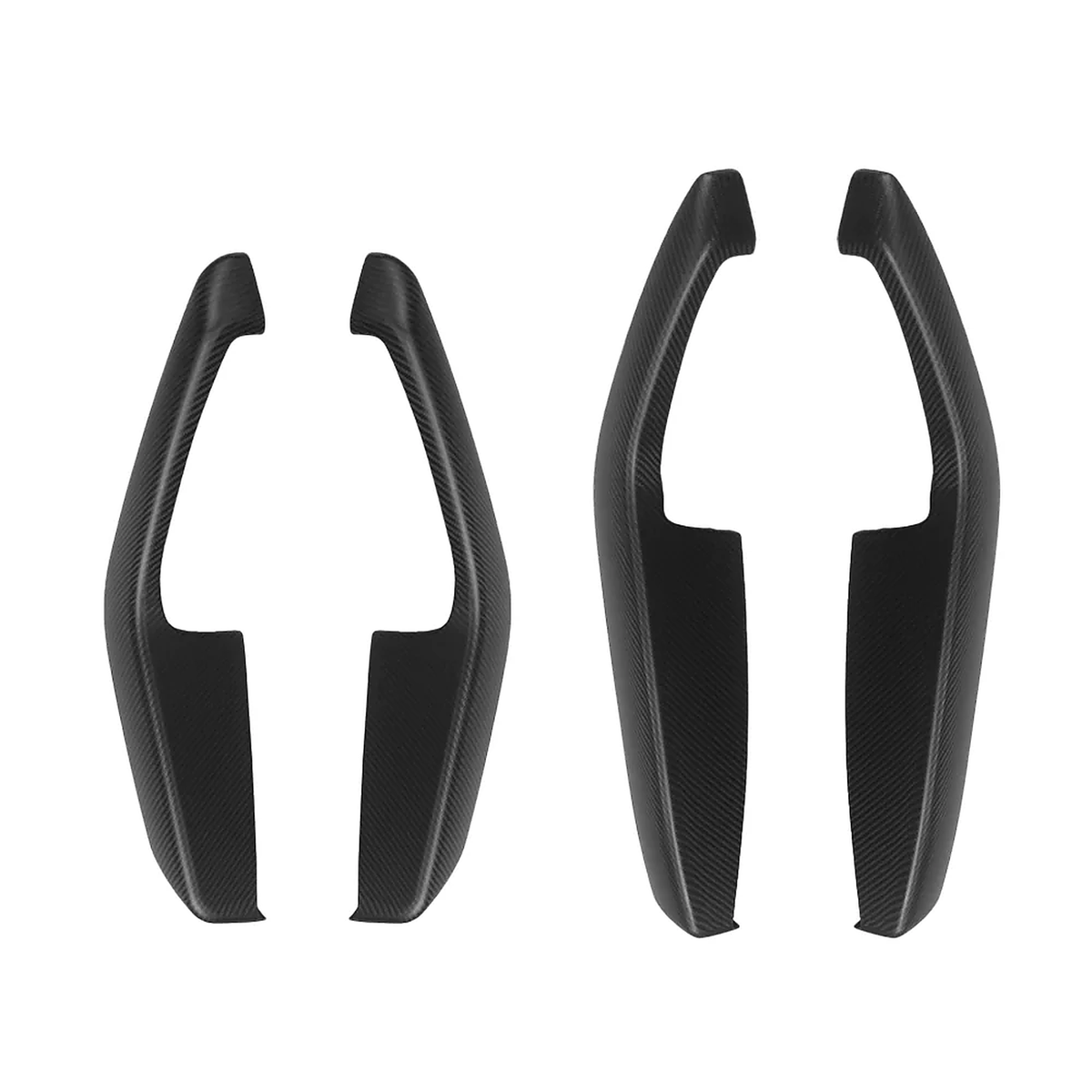 4-Piece Carbon Fiber Door Armrest Cover Set for Tesla Model Y Juniper / Model Y L