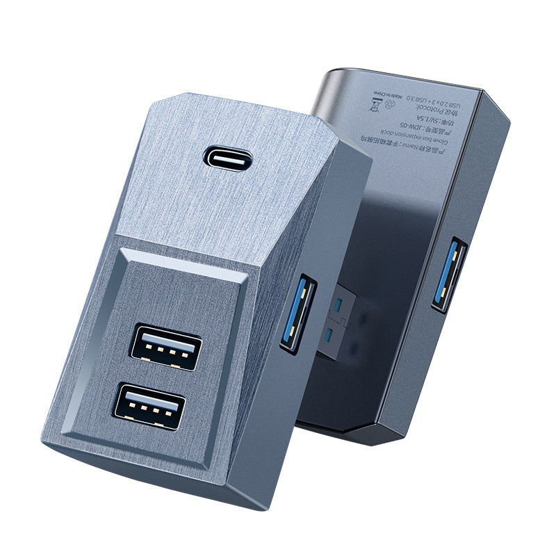 Model 3/Y Cybertruck Style Glove Box 4 in 1 USB Hub Docking Station for Tesla