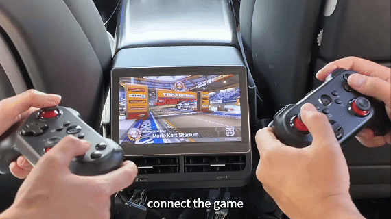 Tesla Model 3/Y Rear Entertainment Screen – R89 Plus Display for Road Trips