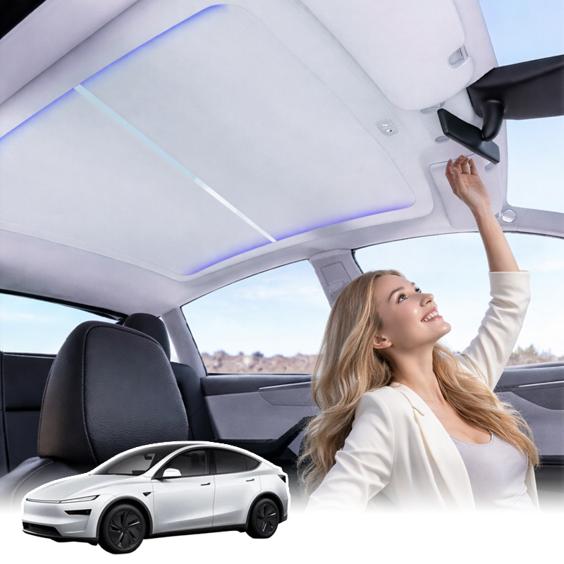 2026 Power Sunshade Voice-Controlled Electric Sunshade For Tesla Model Y Juniper