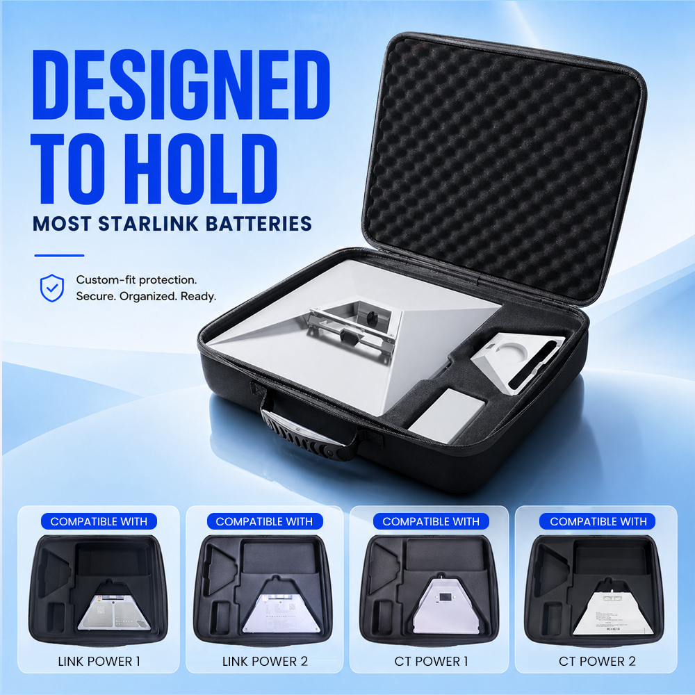 Starlink Mini EVA Carry Case 2.0 - Battery-Ready Organizer