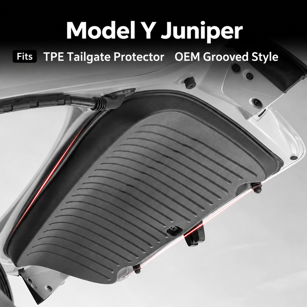 Full-Cover TPE Trunk Tailgate Protector for Tesla Model Y Juniper 2025.03+