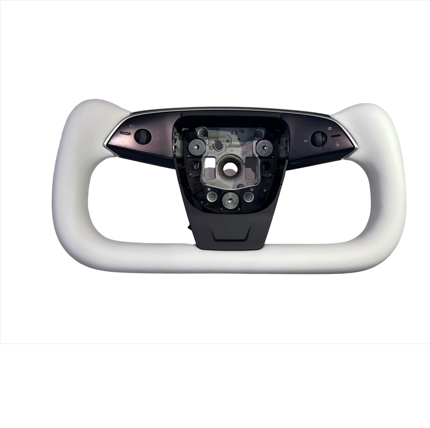 Tesstudio Model 3 Highland / Y junpier Premium Nappa Leather Yoke Steering Wheel V2