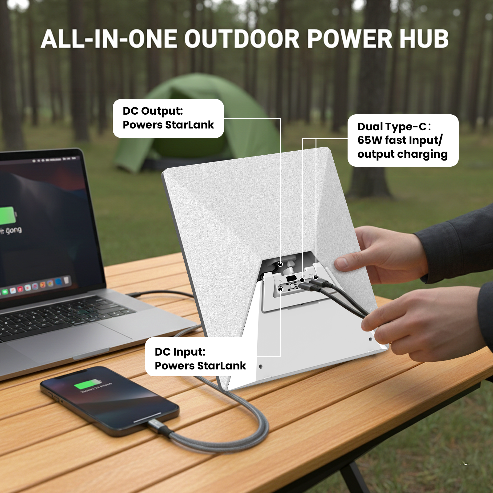 Power Bank for Starlink Mini – Airline-approved High-Power Portable Battery