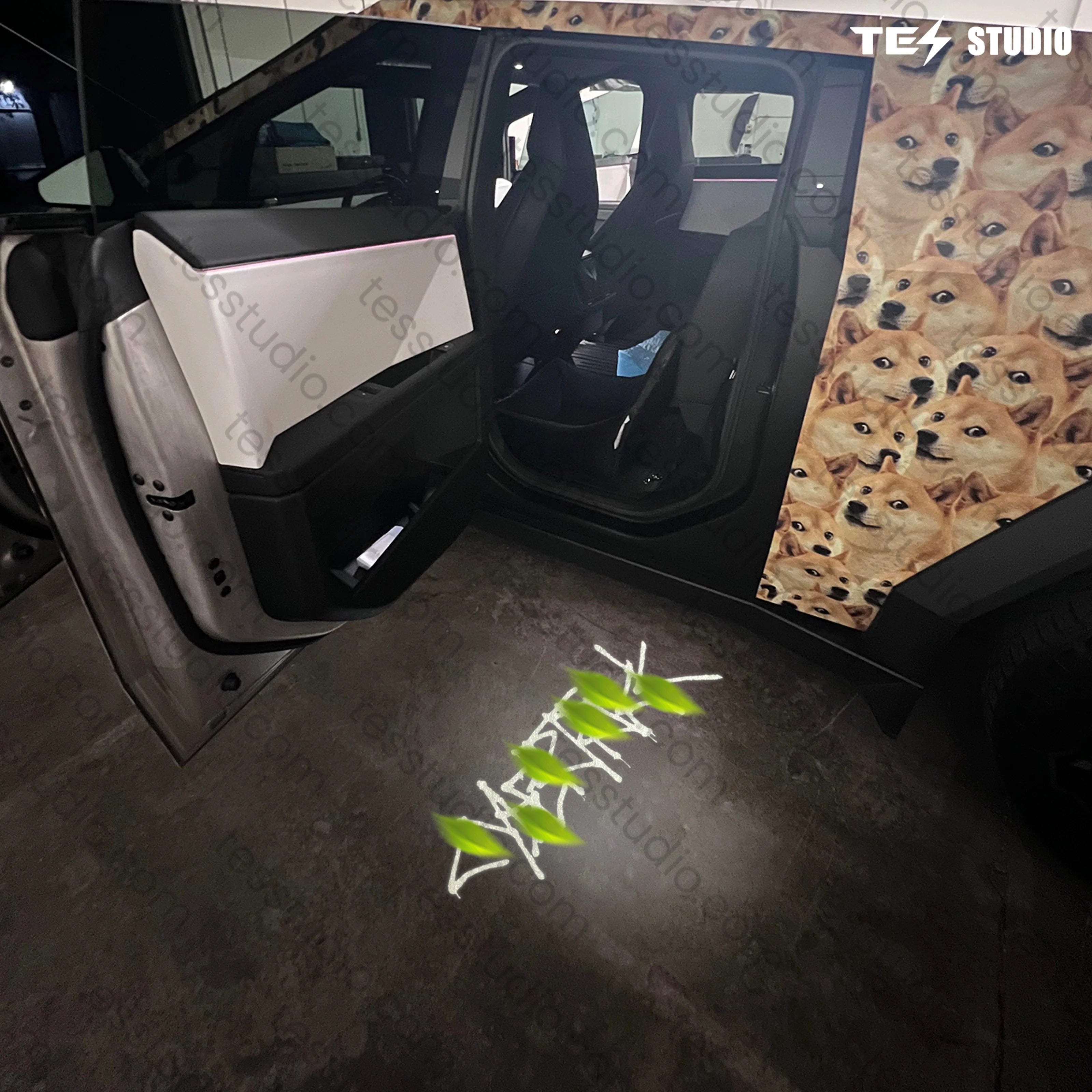 Projection Lights Cybertruck Welcome Puddle Lights For Tesla Cybertruck