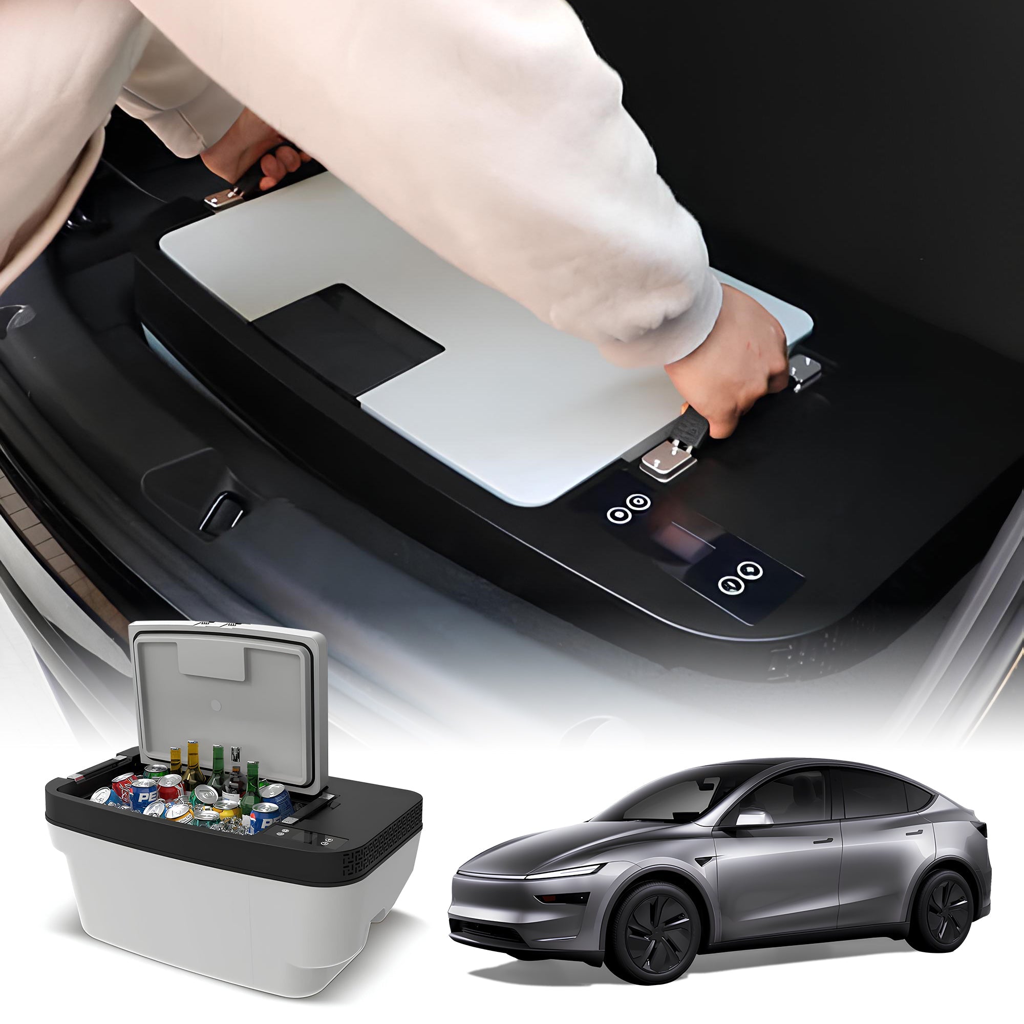 Smart 35 liter trunk refrigerator for Tesla Model Y