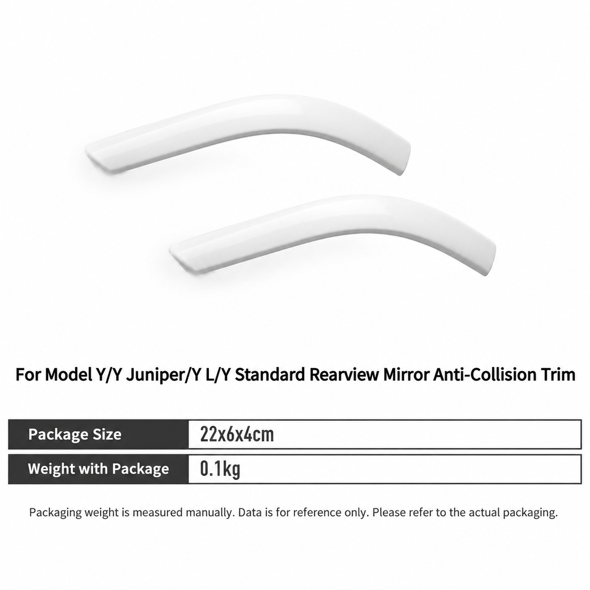 ABS Side Mirror Protective Trim for Tesla Model 3 / Model 3 Highland / Model 3 Standard / Model Y / Model Y Juniper / Model Y Standard / Model Y L