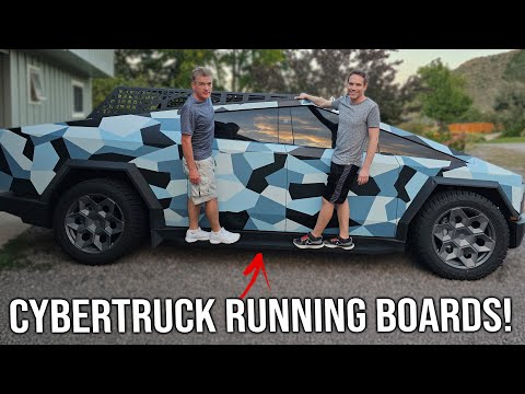 Tesla Cybertruck Running Boards Side Steps Cybertruck Nerf Bars Cybertruck Exterior Brackets Tesla Accessories Tesstudio®