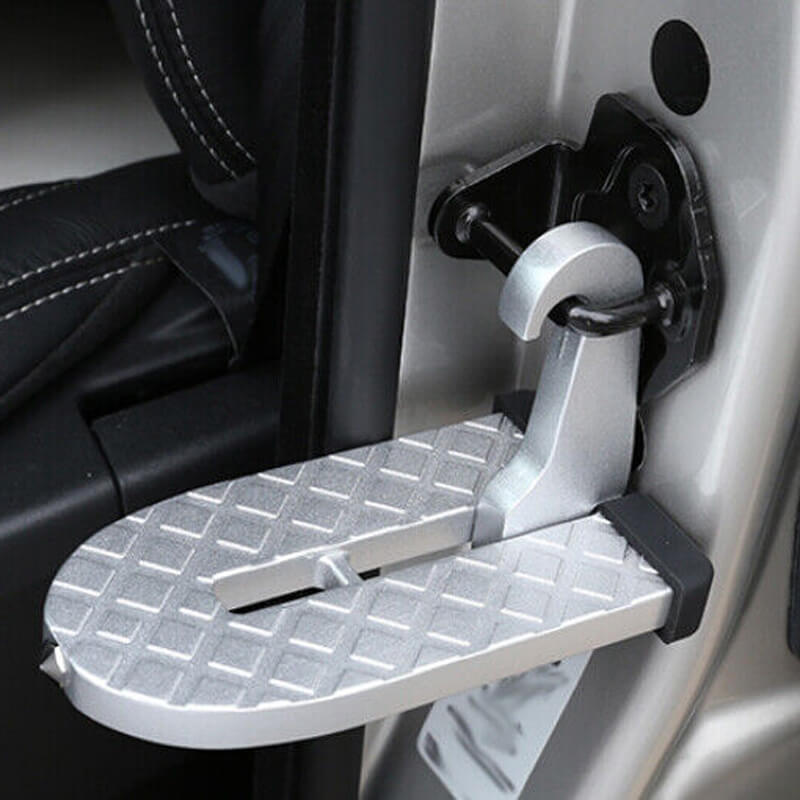 Car Door Step Folding Aluminum Alloy Car Step Universal Fit Most Cars SUVs and Trucks