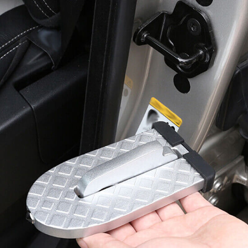 Car Door Step Folding Aluminum Alloy Car Step Universal Fit Most Cars SUVs and Trucks