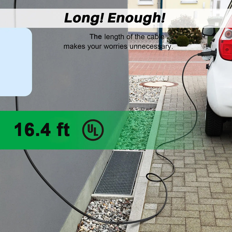 Type 2 Extension Cable - Compatible with All IEC 62196 EV Chargers