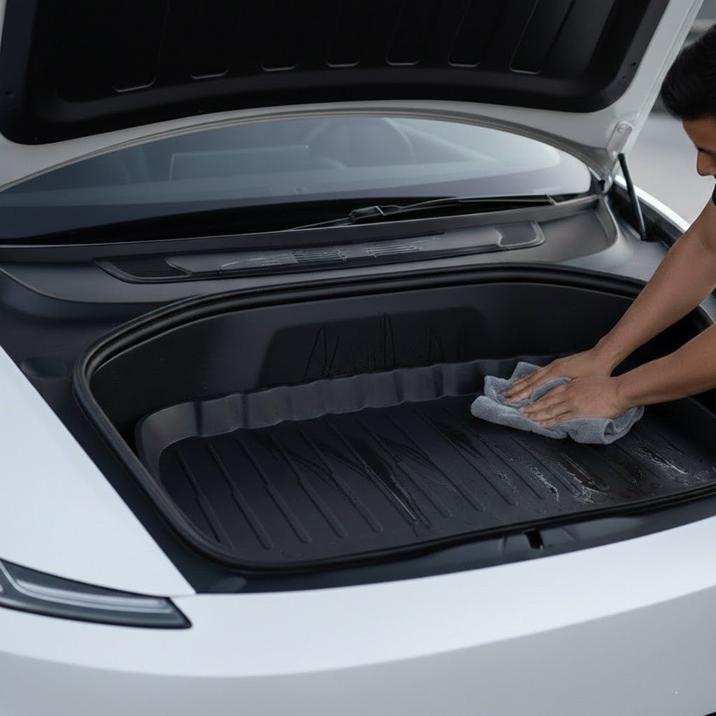 Tesla Model Y Standard TPE Front Trunk Mat | 3D Precision Fit Waterproof Frunk Liner