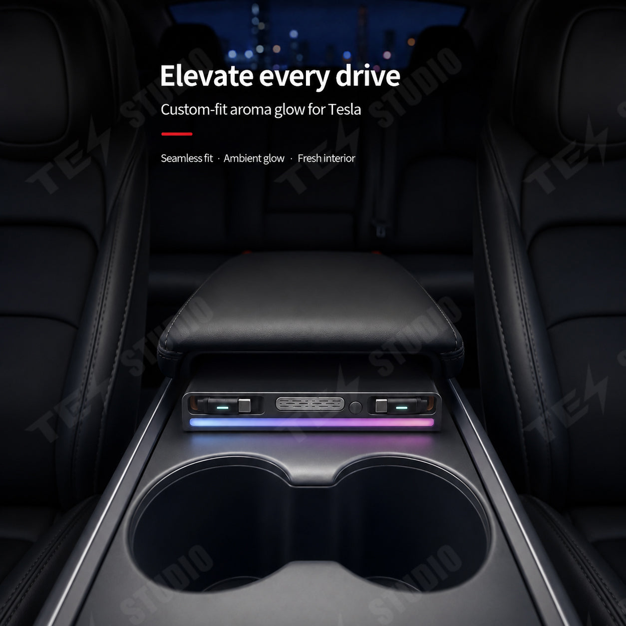 Aroma Diffuser Dock for Tesla Model 3, Model 3 Highland, Model Y, Model Y Juniper, and Model Y L