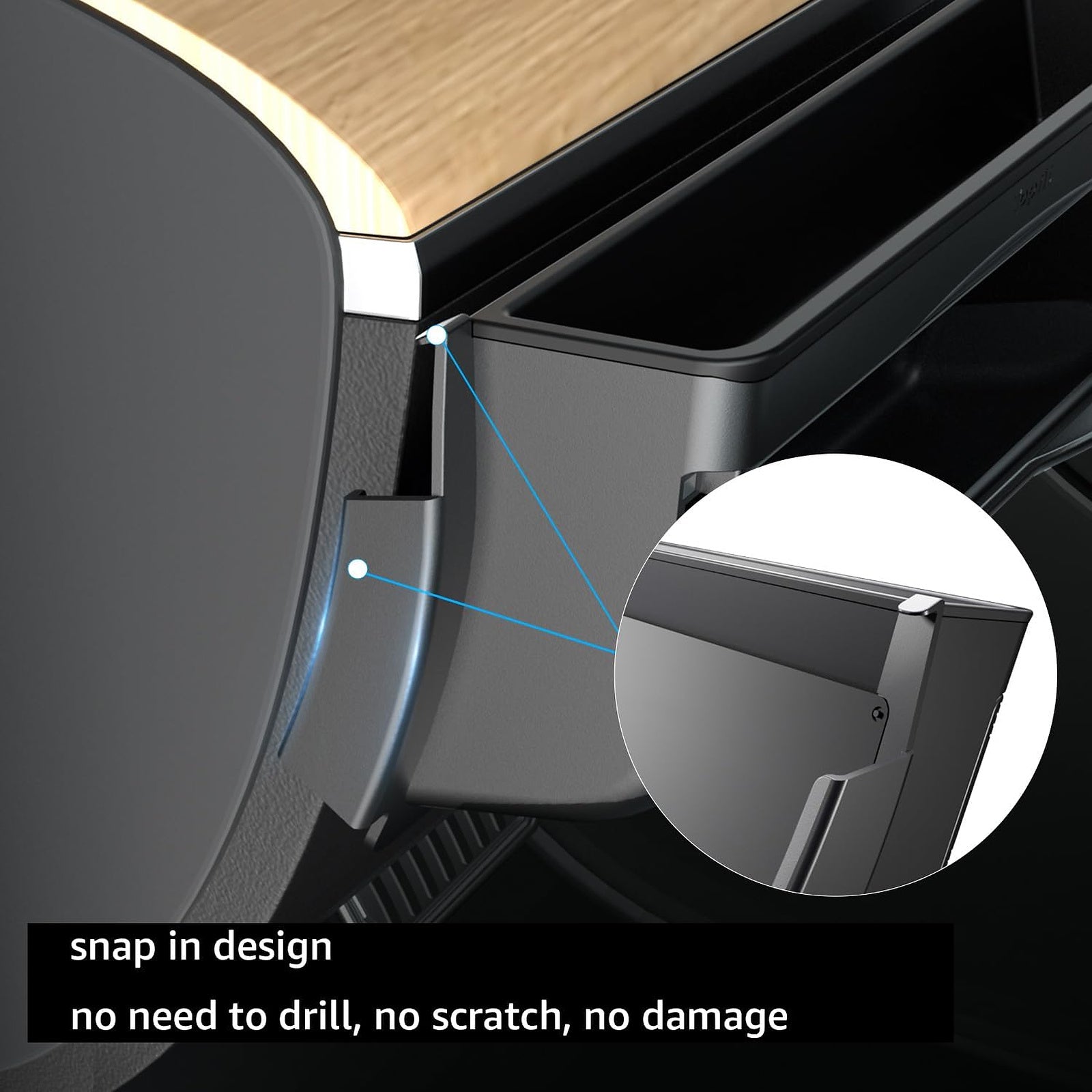 Tesla Model Y Dashboard Organizer Storage Box Accessories