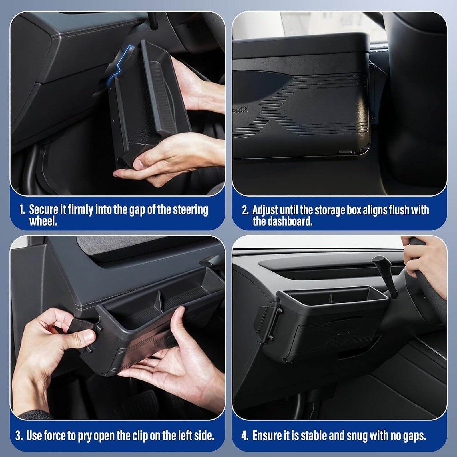 Tesla Model Y Dashboard Organizer Storage Box Accessories