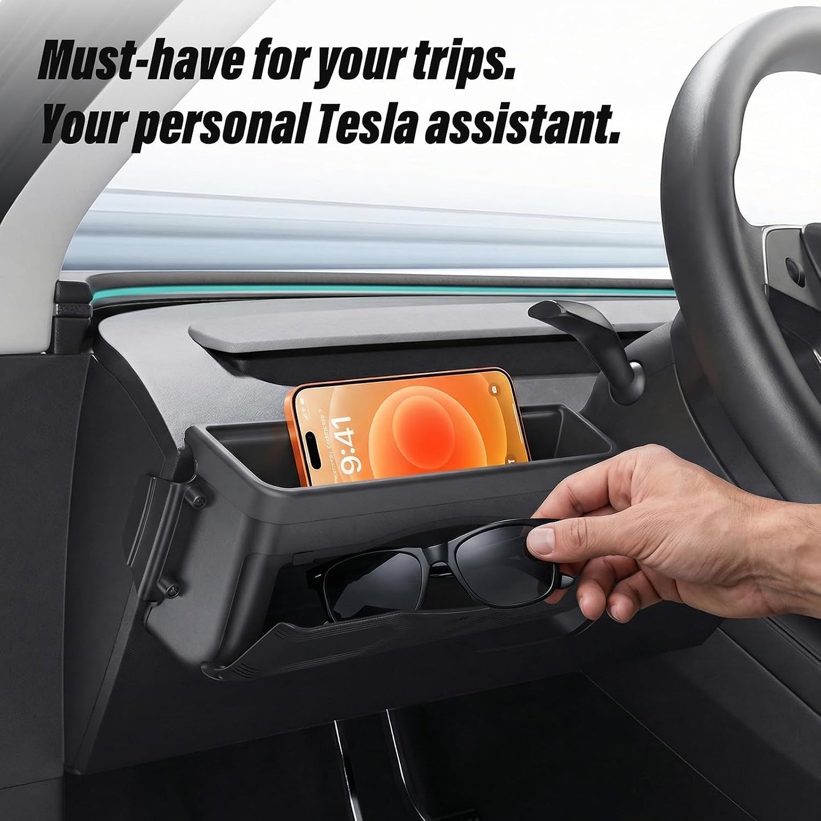 Tesla Model Y Dashboard Organizer Storage Box Accessories