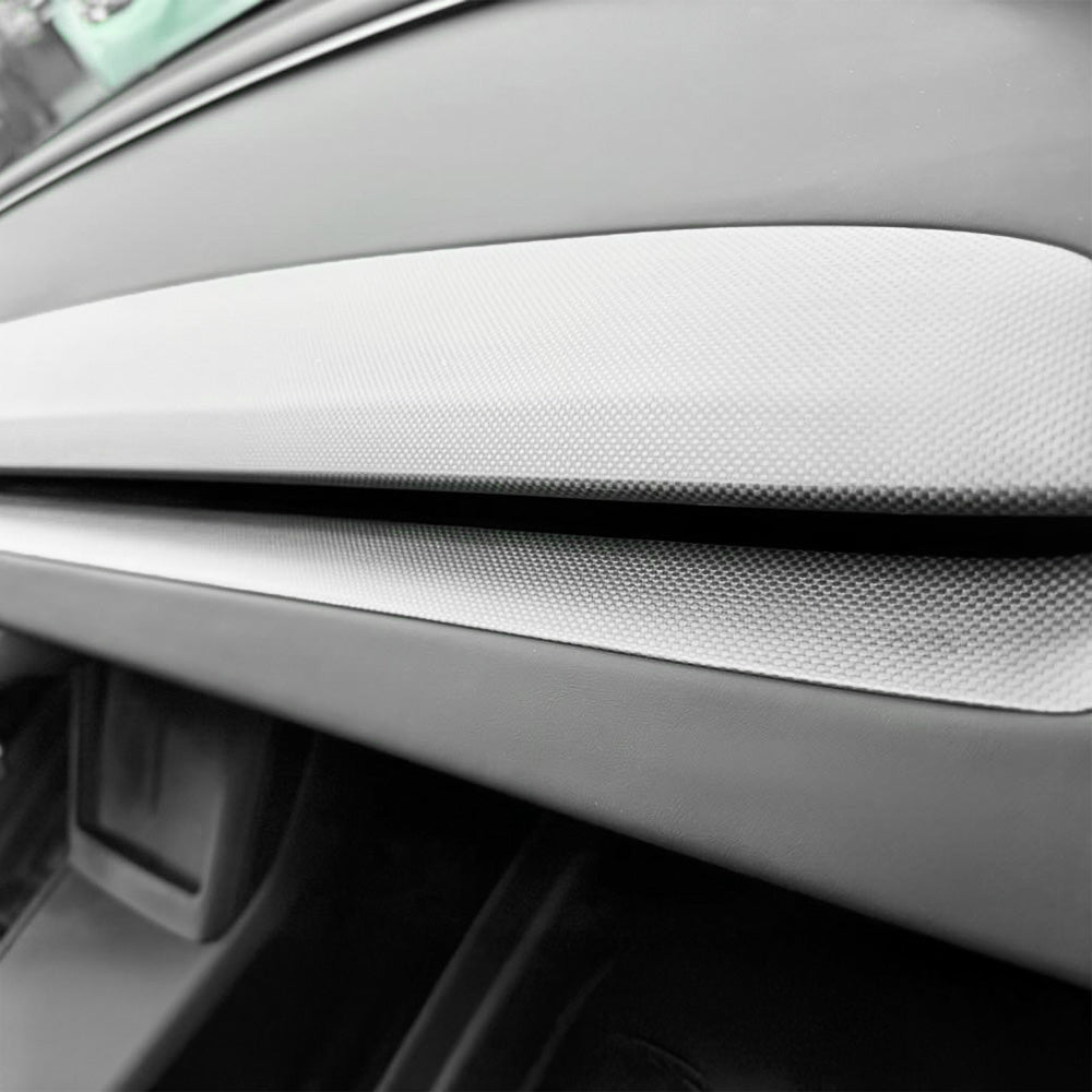 Real Carbon Fiber Dashboard Lower Air Vent Trim For Tesla Model 3 Highland & Model Y Juniper & Model Y L