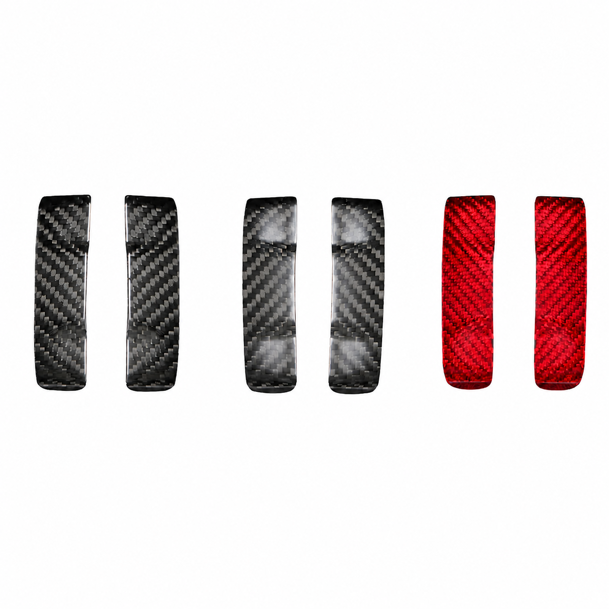 Real Carbon Fiber Seat Belt Cover for Tesla Model 3 / Model 3 Standard / Model Y / Model Y L / Model Y Standard (2-Pack)