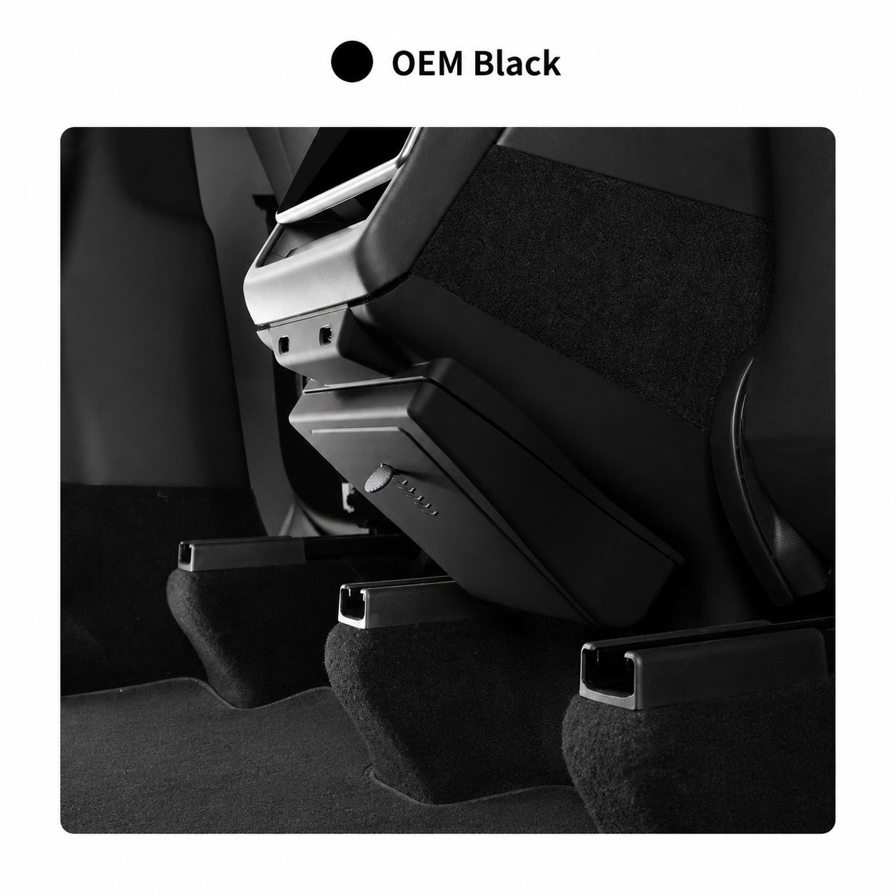 OEM black color option for Tesla rear seat trash bin