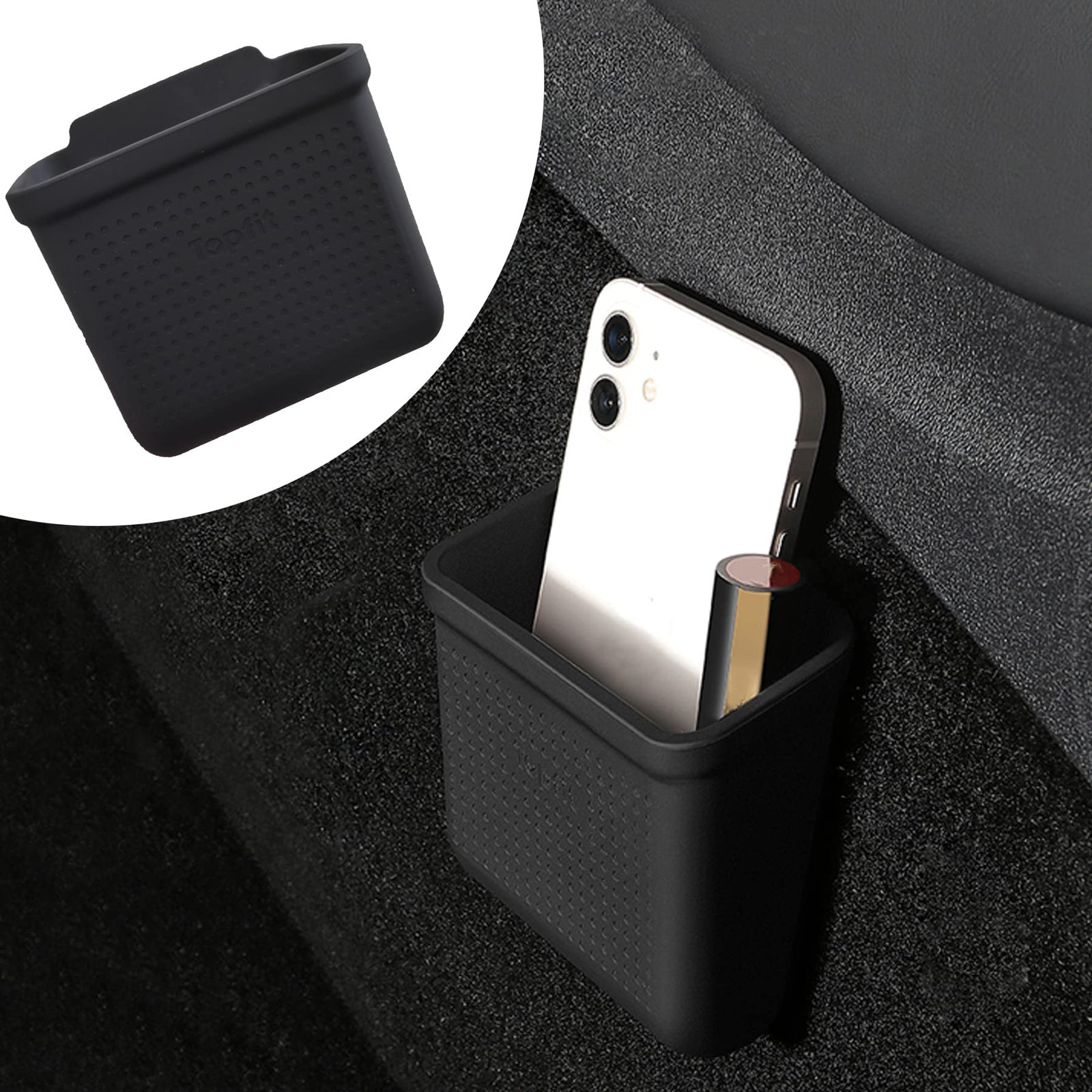 Center Console Organizer Tray & Silicone Storage Box for Model Y L