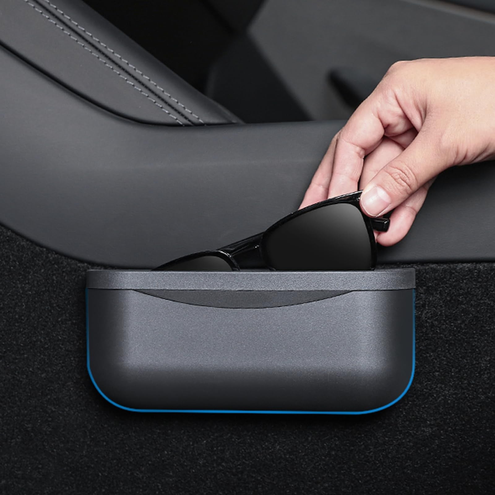 Center Console Organizer Tray & Silicone Storage Box for Model Y L