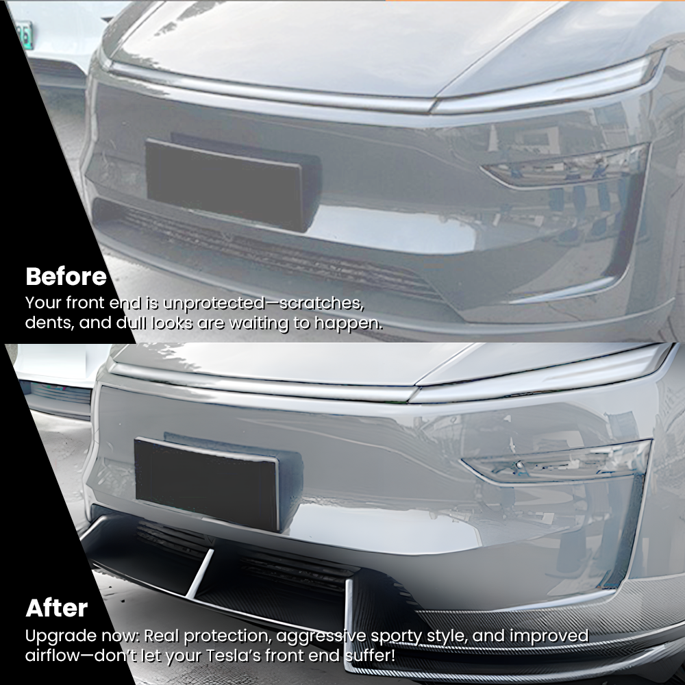 2025 Front Bumper Lip ABS Spoiler for Tesla Model Y Juniper Accessories
