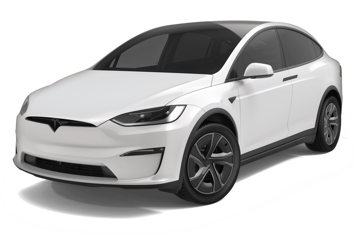 White Tesla Model X shown in an official Tesla owners manual image