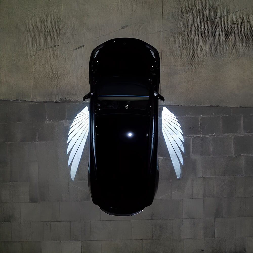 Luxury LED Welcome Light Angel Wing Projector Light for Tesla Model Y
