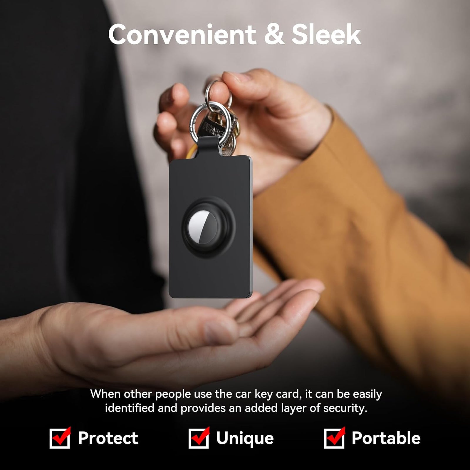 Tesla Key Card Holder with AirTag Slot – Silicone Protective Case for Model 3/Y/YL/YS/S/X/Cybertruck
