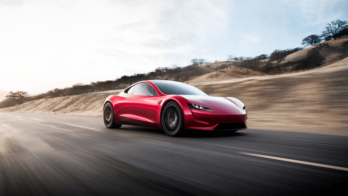 Official Tesla image of the next-generation Roadster